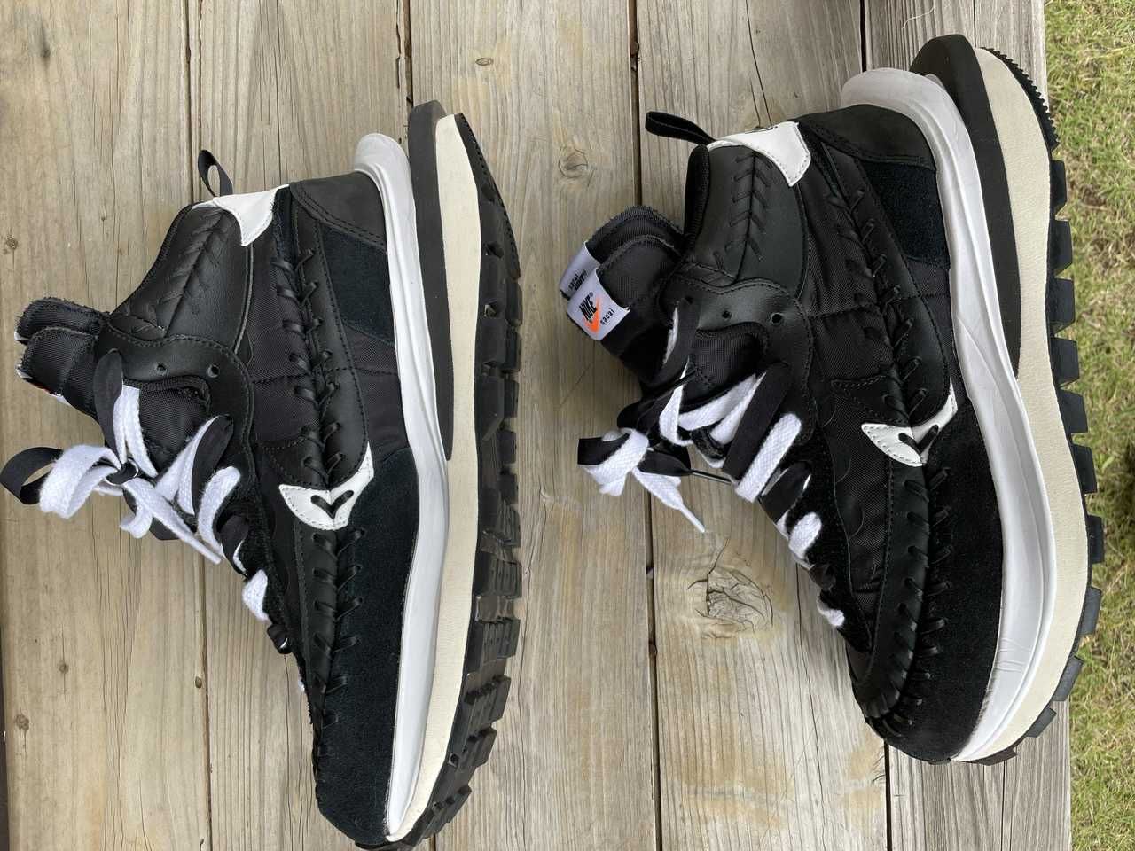 Jean-Paul Gaultier × sacai × Nike Vapor Waffle "Black/Black-White"