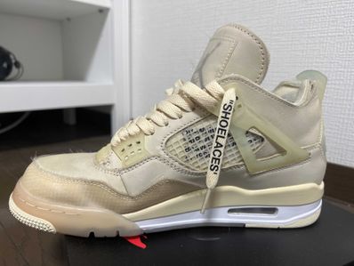Off-White × Nike Women's Air Jordan 4 SP "Sail"