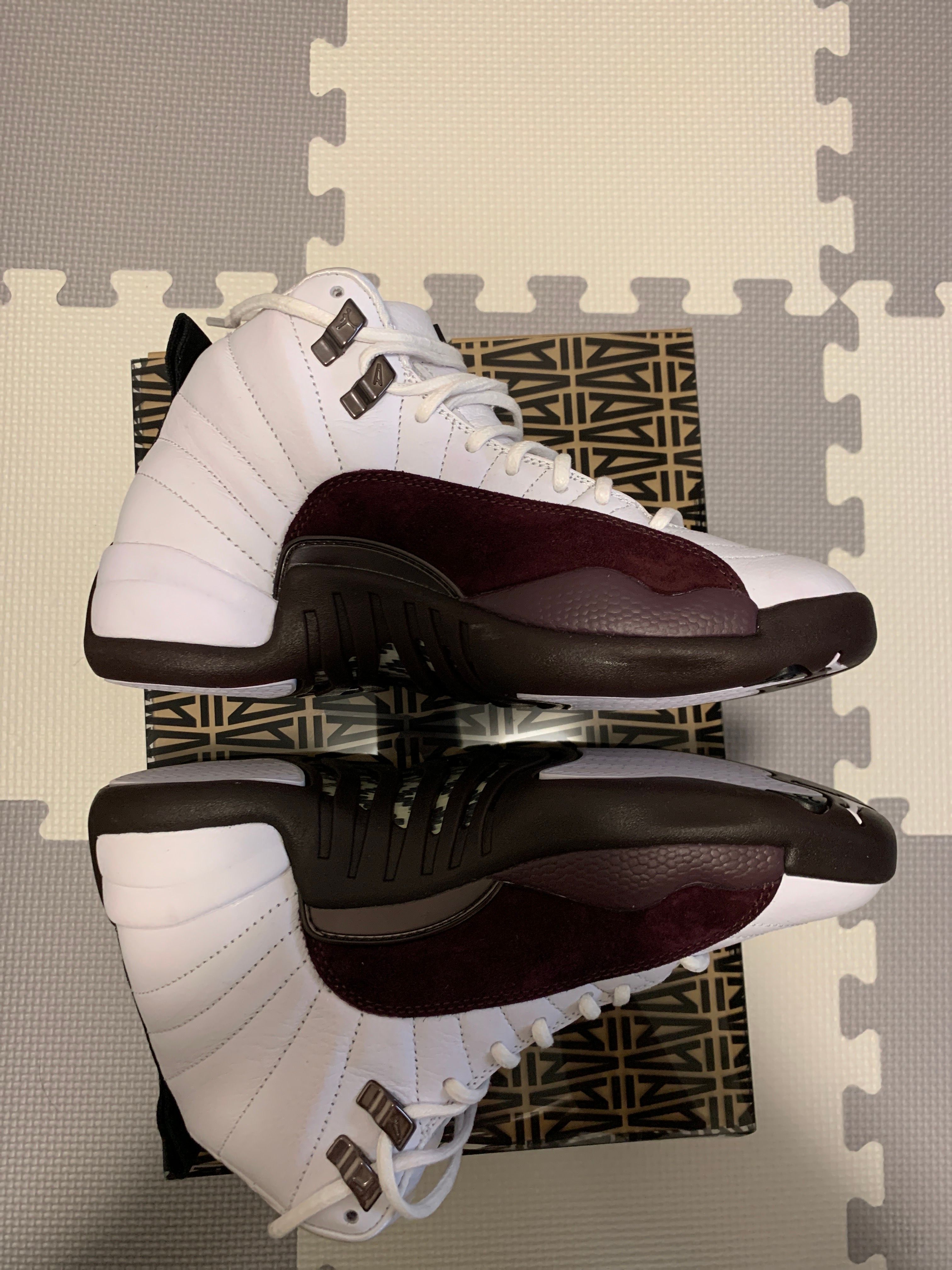 A Ma Maniere × Nike Women's Air Jordan 12 "White and Burgundy Crush"