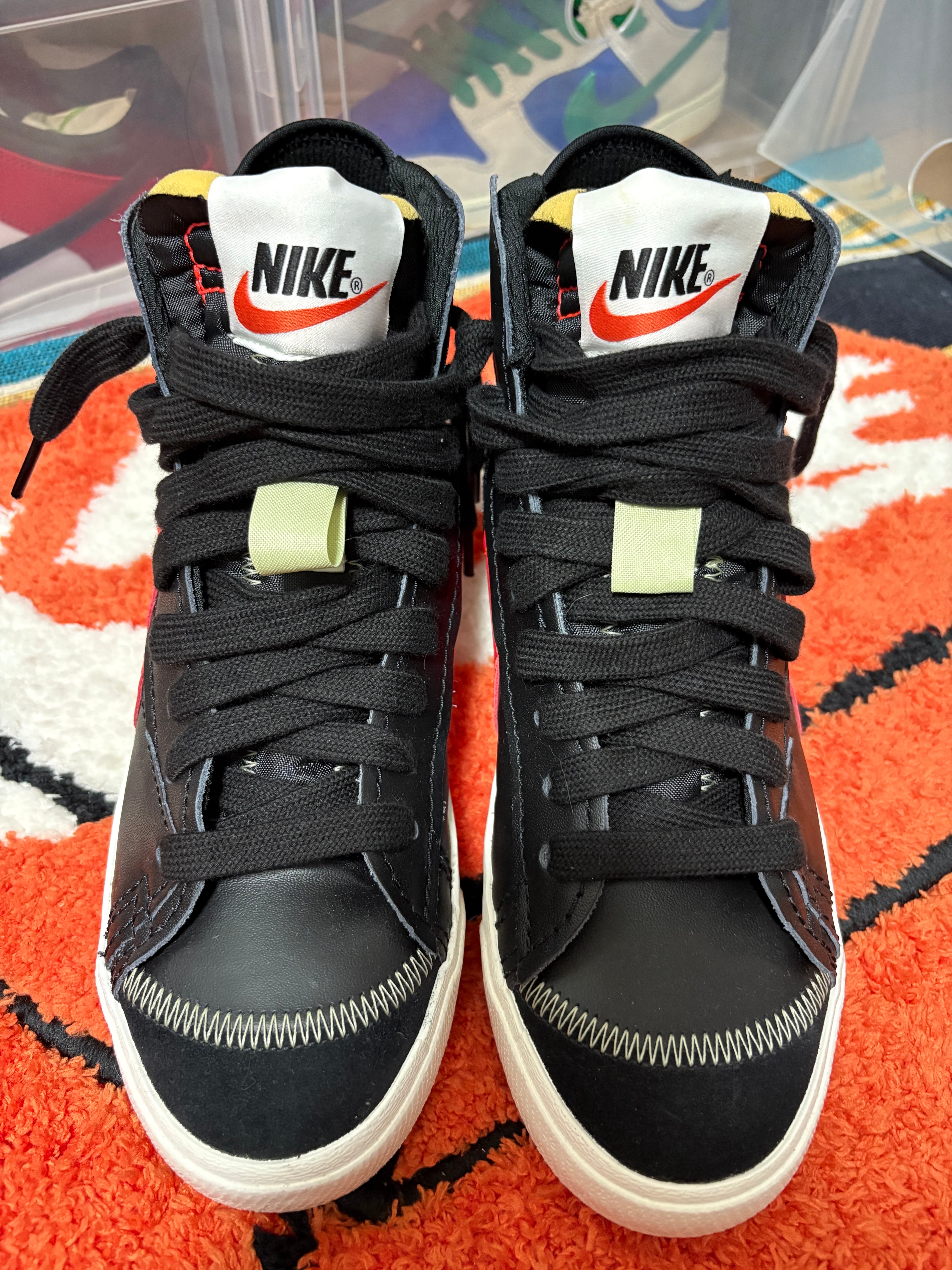 Nike BLAZER MID '77 Jumbo "Black/Sail/Olive Aura/Bright Crimson"