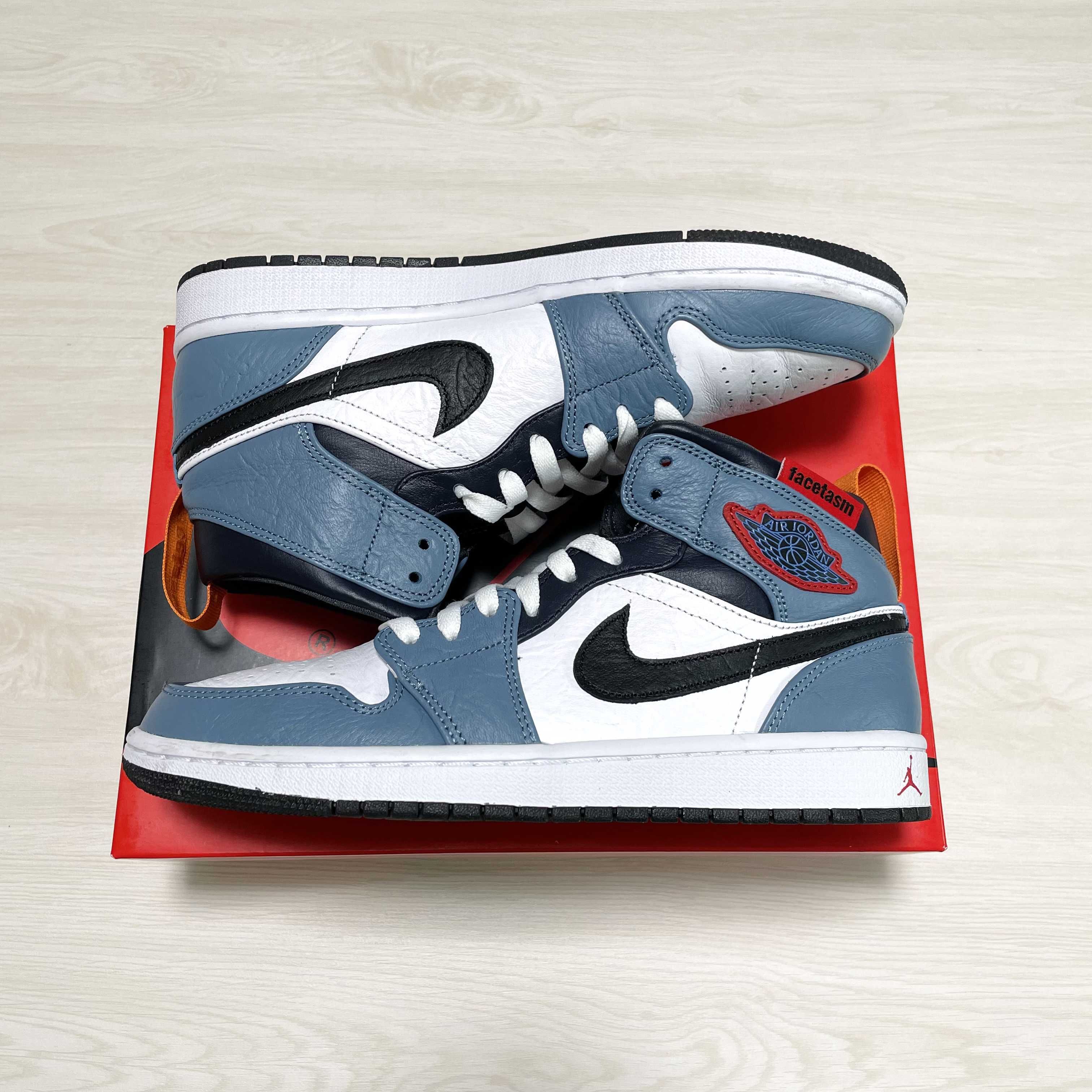 FACETASM × Nike Air Jordan 1 Mid "White/Navy"