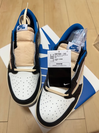 Travis Scott × fragment design × Nike Air Jordan 1 Low OG SP "Military Blue"