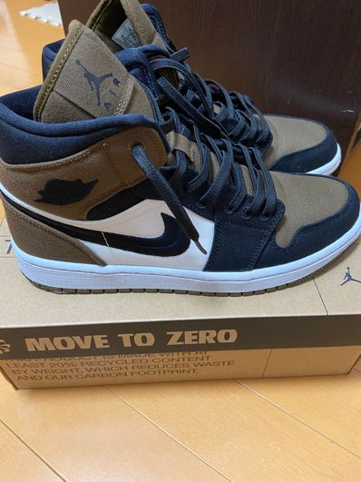 Nike Women's Air Jordan 1 Mid SE "Olive Toe"