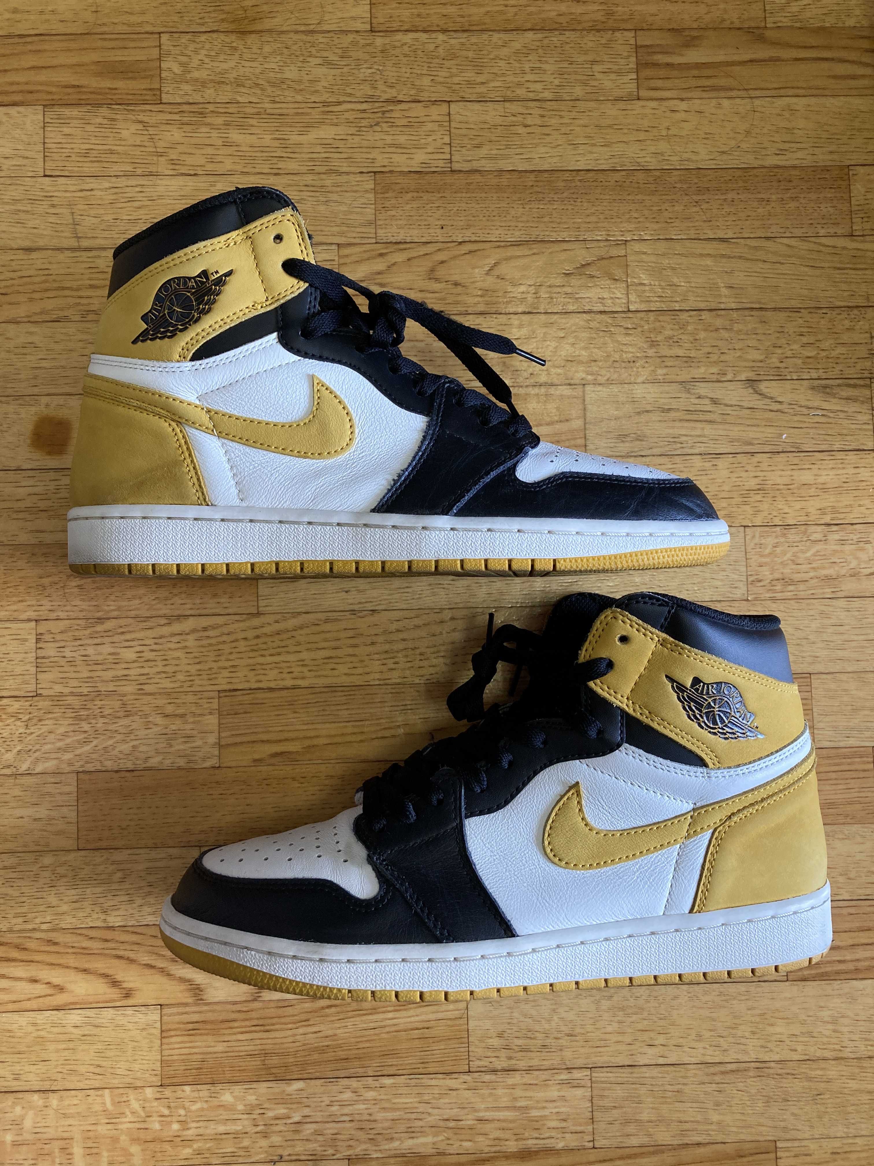 Nike Air Jordan 1 Retro High OG "Black Toe/Yellow Ochre"