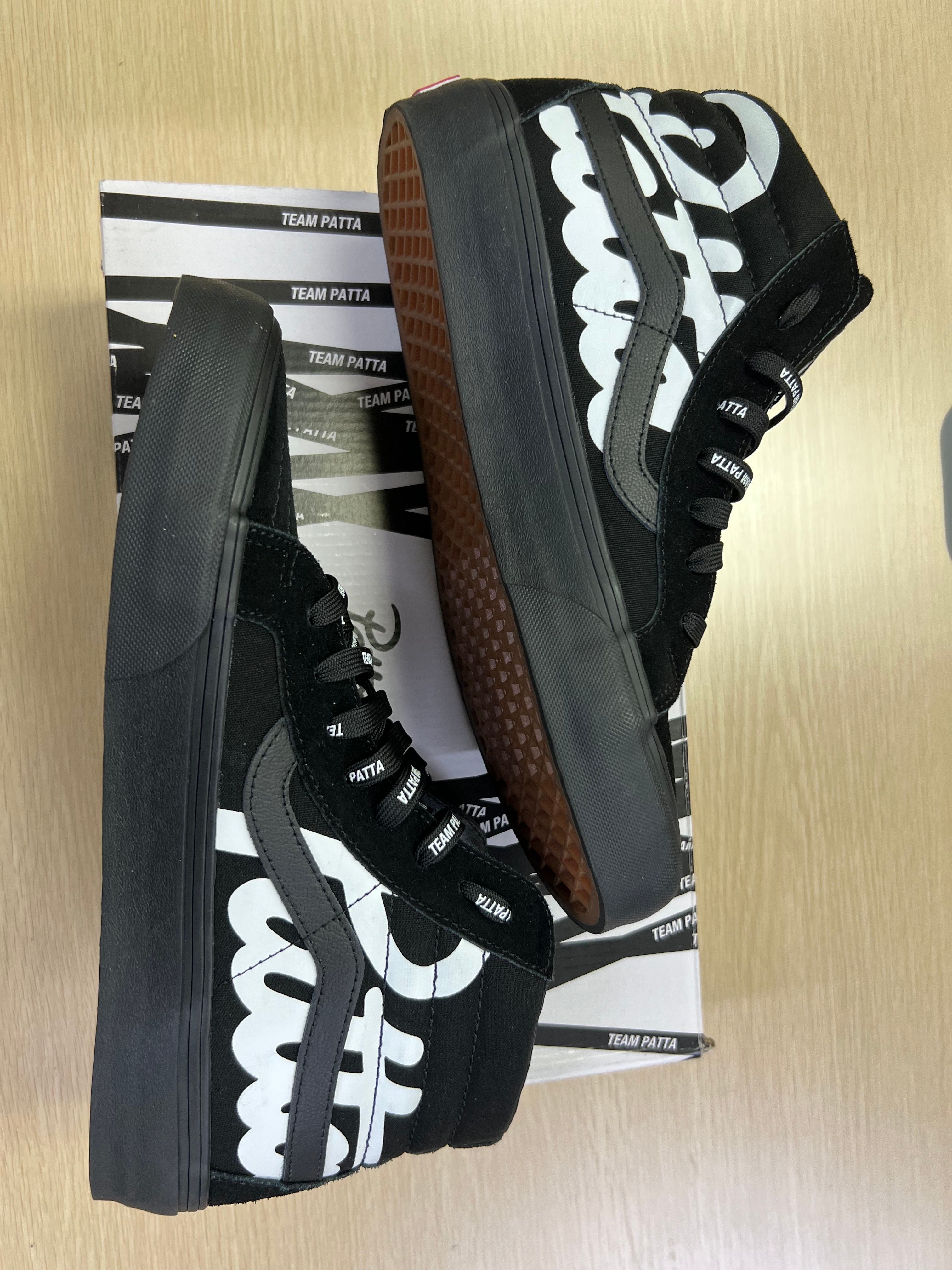 PATTA × VANS VAULT LX SK8-Hi "BLACK"