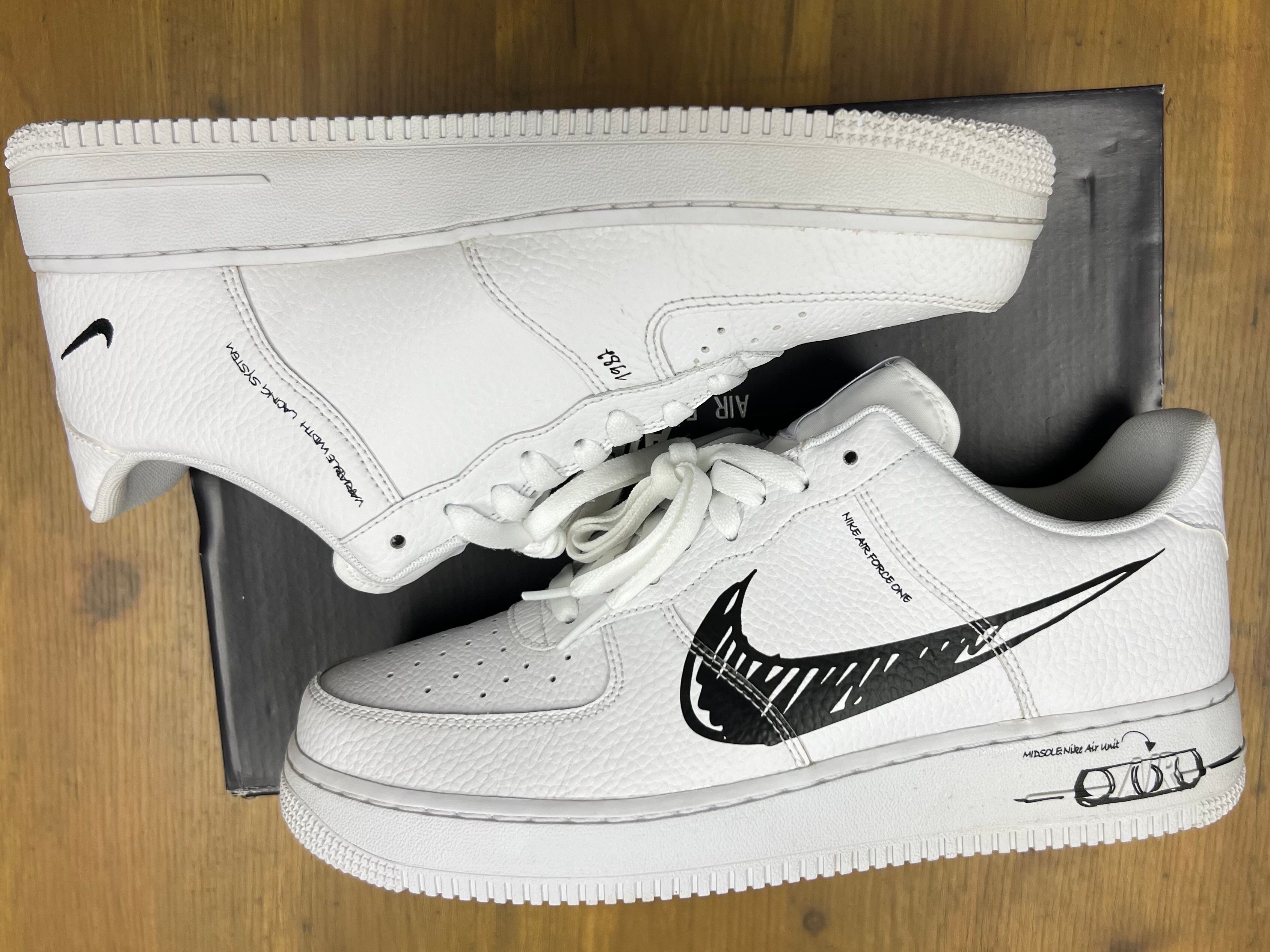 Nike Air Force 1 Low LV8 Utility "Black Sketch"