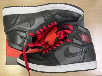 Nike Air Jordan 1 Retro High OG "Black/Metallic Silver/Gym Red"