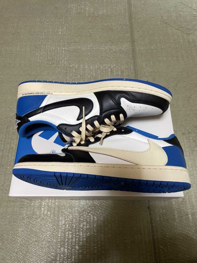 Travis Scott × fragment design × Nike Air Jordan 1 Low OG SP "Military Blue"