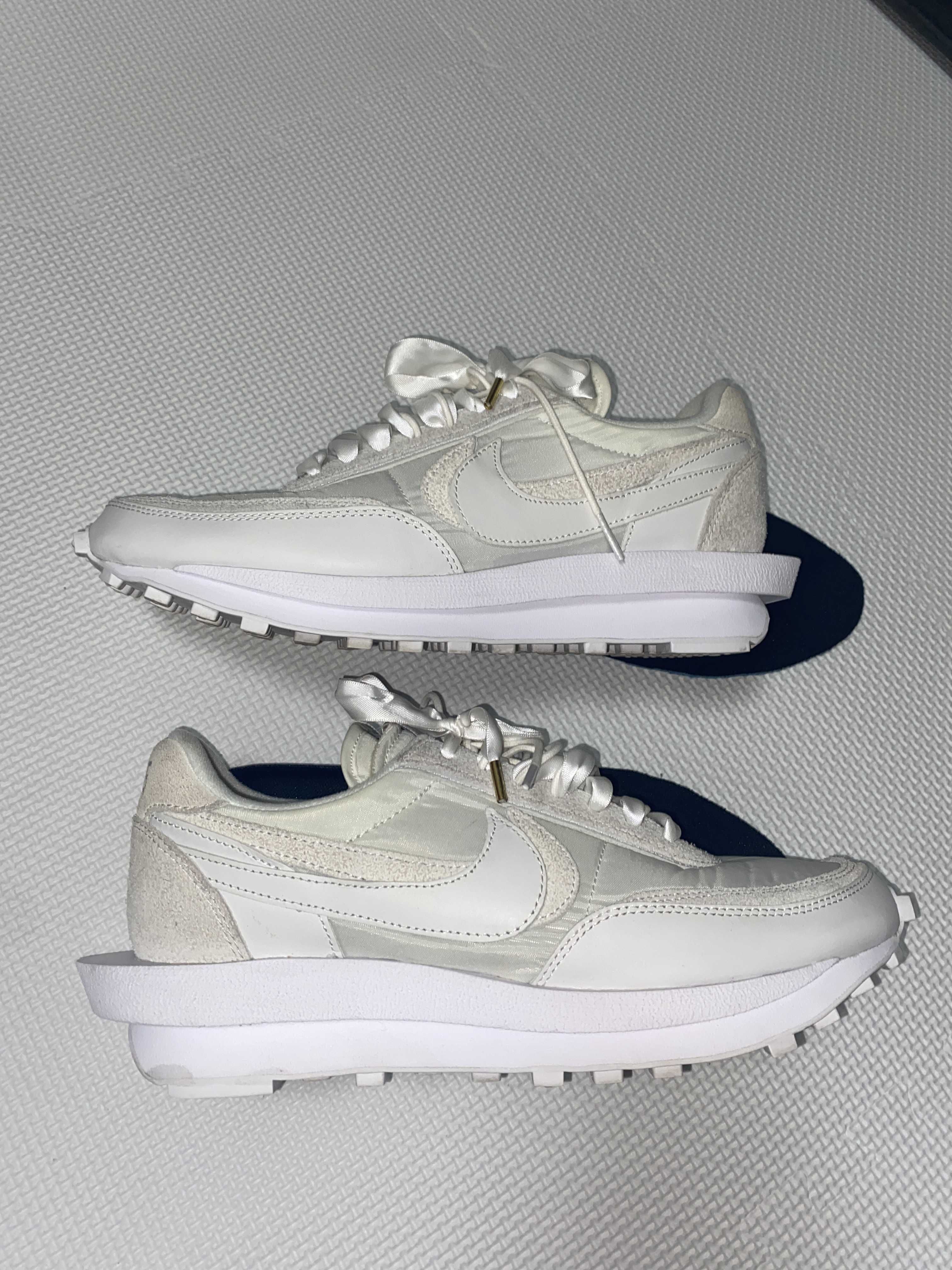 sacai × Nike LDV Waffle "Triple White"