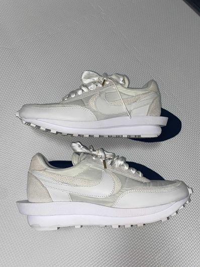 sacai × Nike LDV Waffle "Triple White"