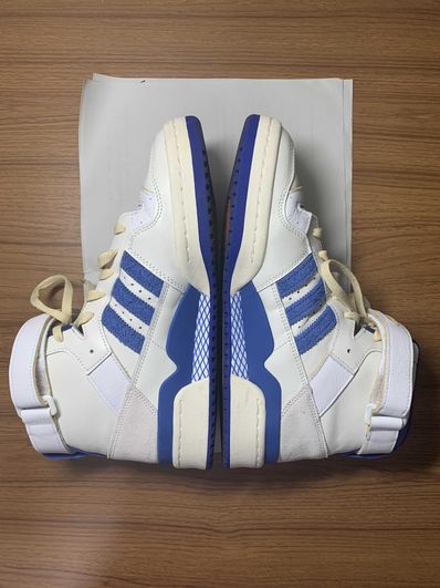 adidas Forum 84 High Blue Thread "Off White-Bright Blue/Footwear White"