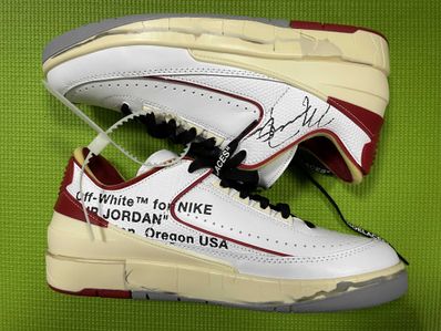 Off-White × Nike Air Jordan 2 Low "White and Varsity Red"