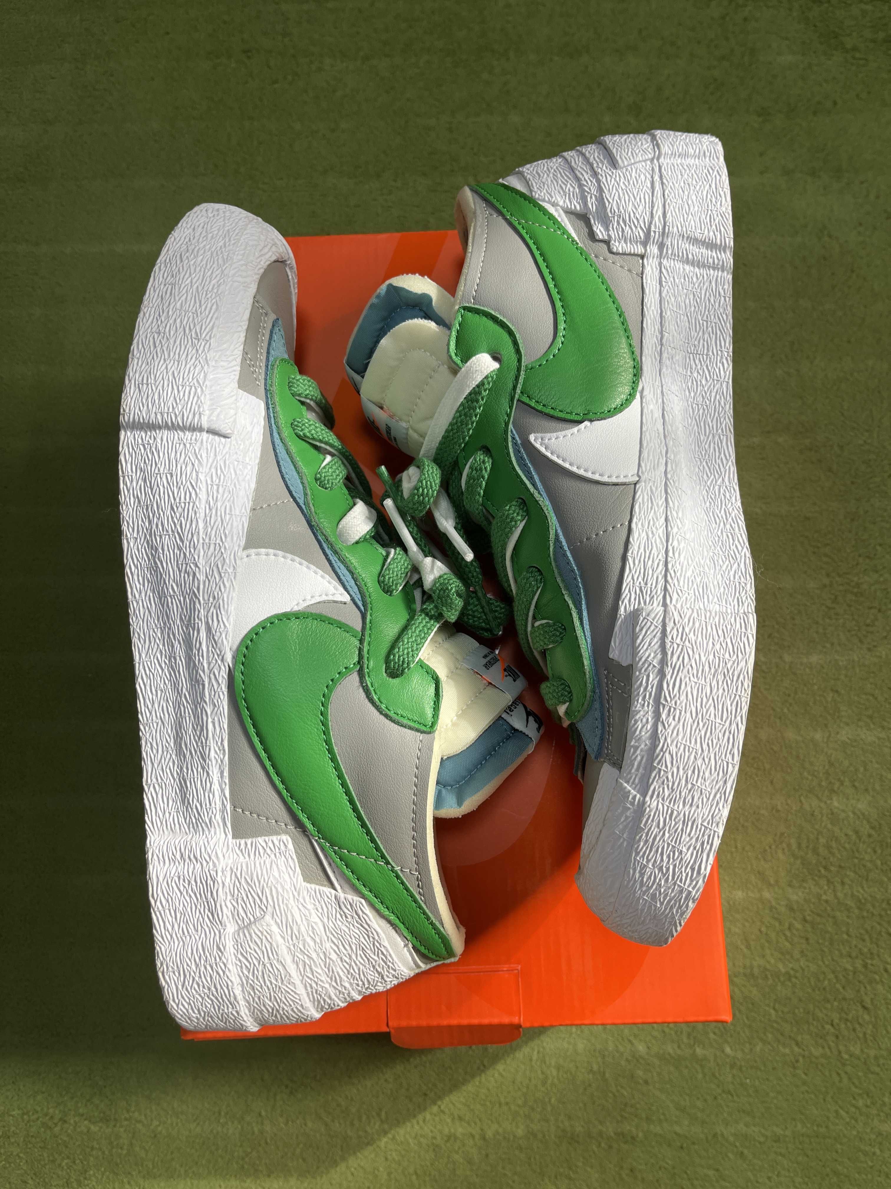 sacai × Nike Blazer Low "Classic Green"