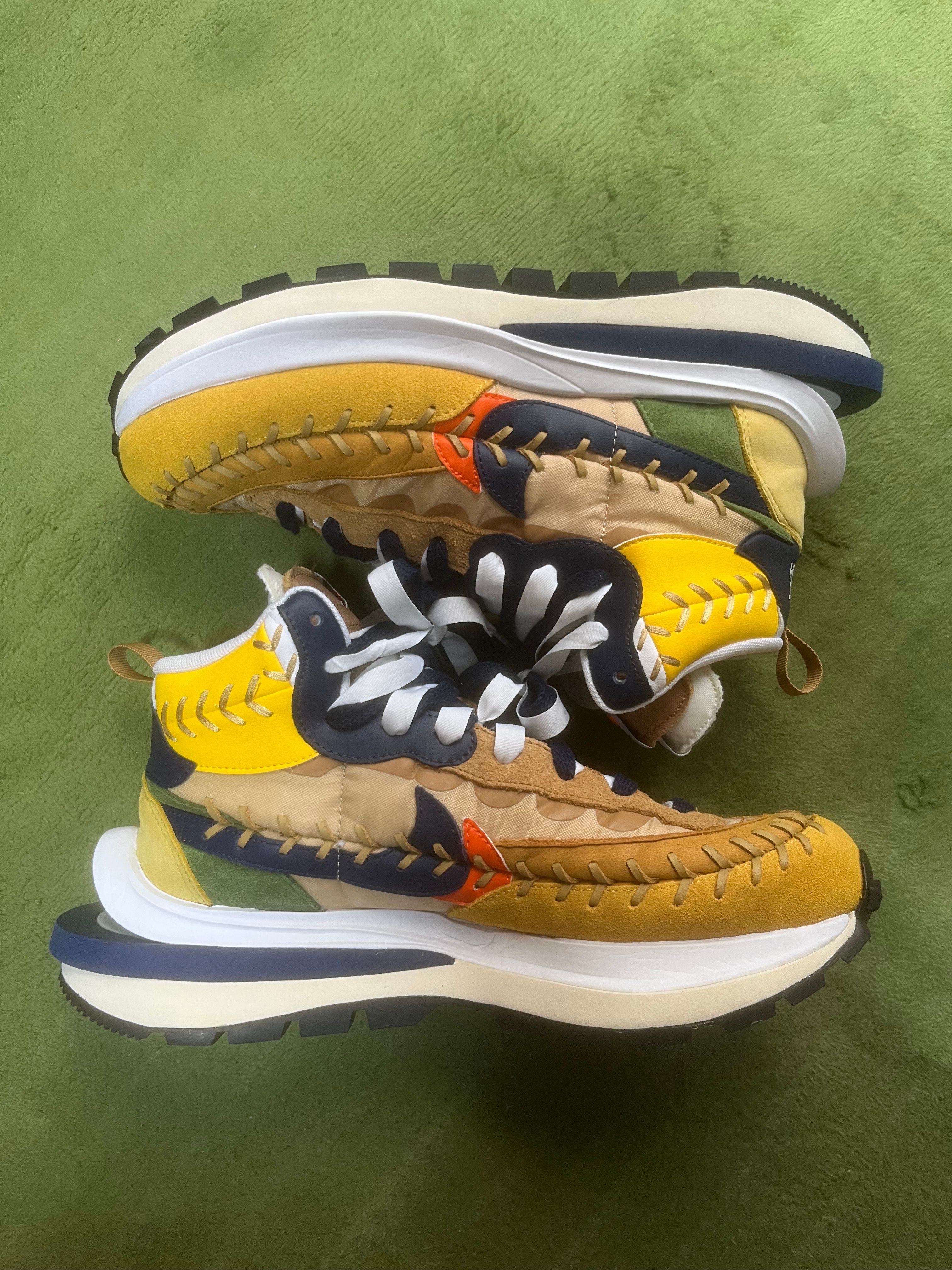 Jean-Paul Gaultier × sacai × Nike VaporWaffle "Sesame/Multi Color"