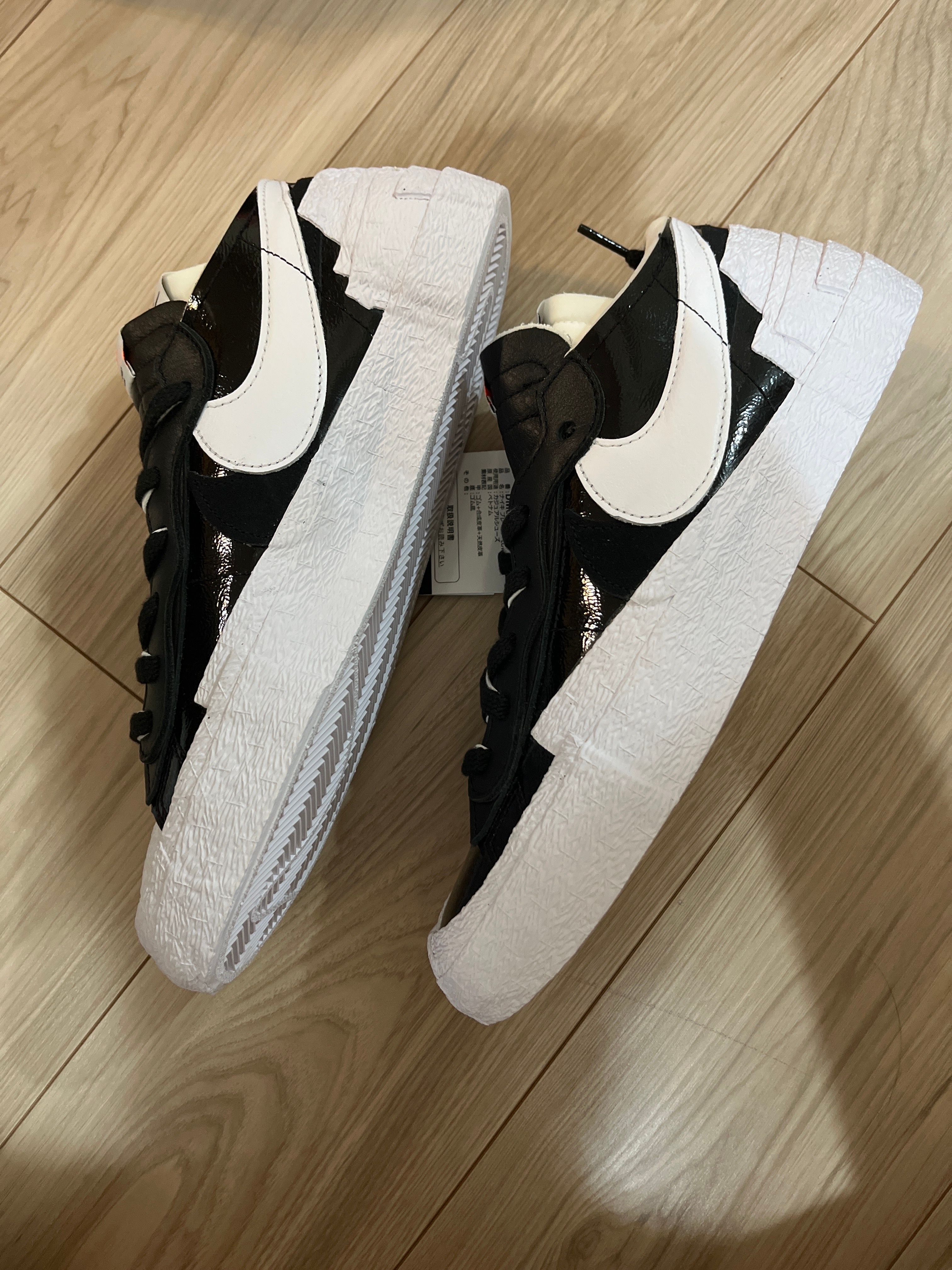 sacai × Nike Blazer Low "Black Patent Leather"