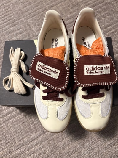 Wales Bonner × adidas Samba Pony Tonal Low "Cream White/Mystery Brown"