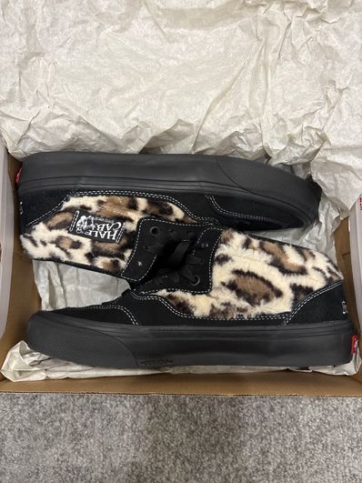 Supreme × Vans Leopard Half Cab "Black"