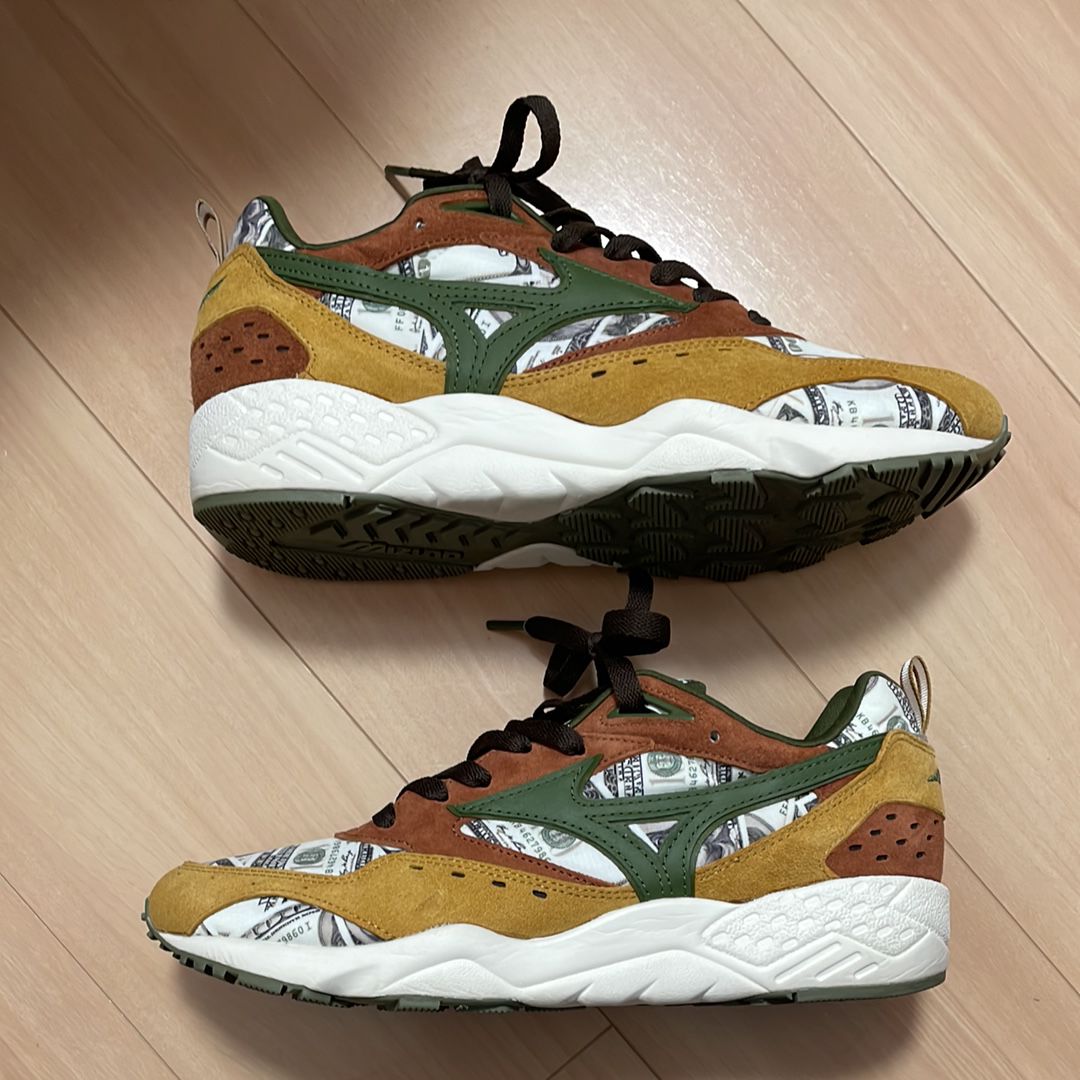 Mizuno × 24Karats × mita sneakers Contender "Olive/Brown/White"