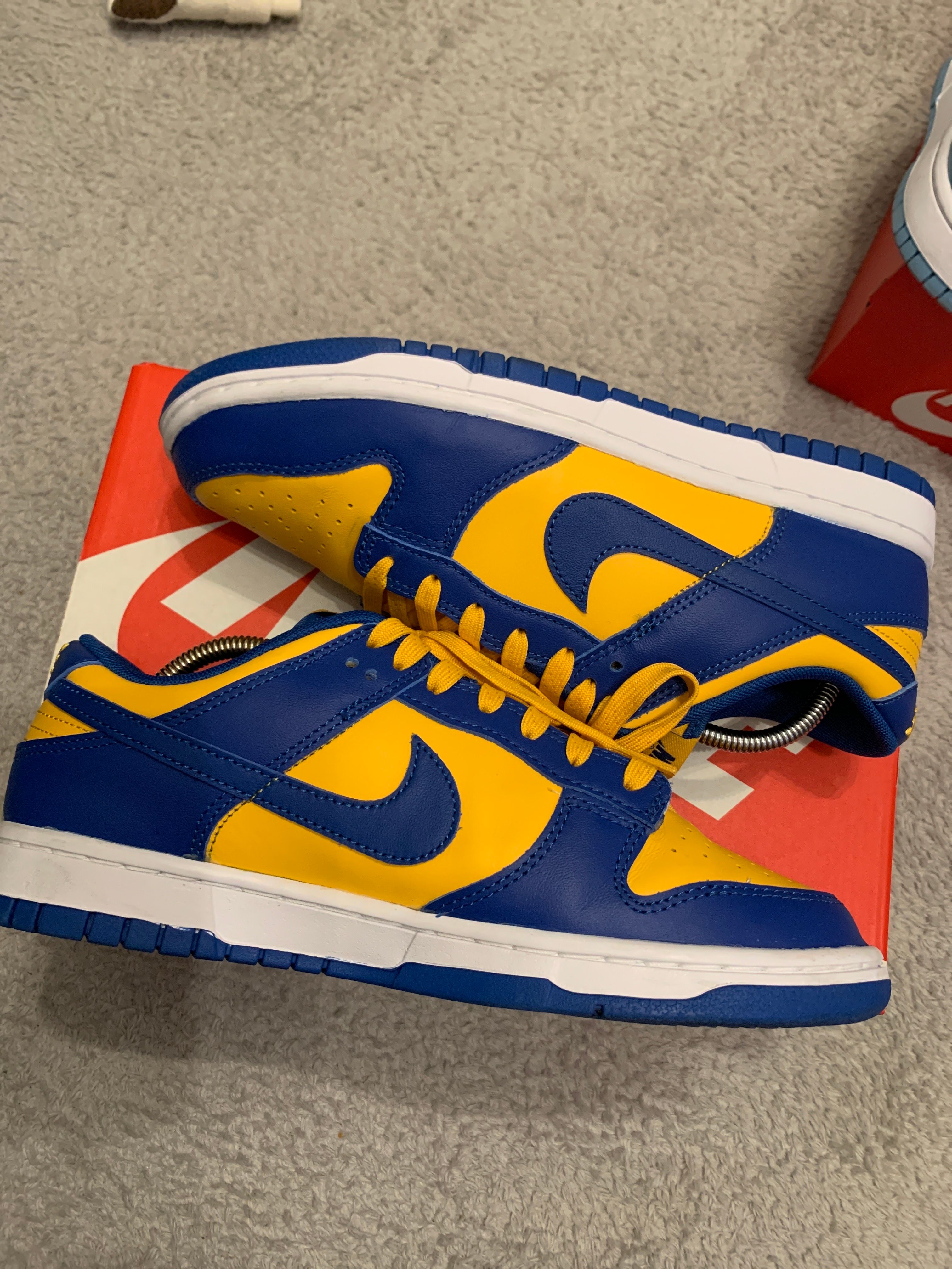 Nike Dunk Low "Blue Jay and University Gold"