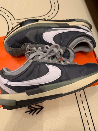sacai × Nike Zoom Cortez "Iron Grey"