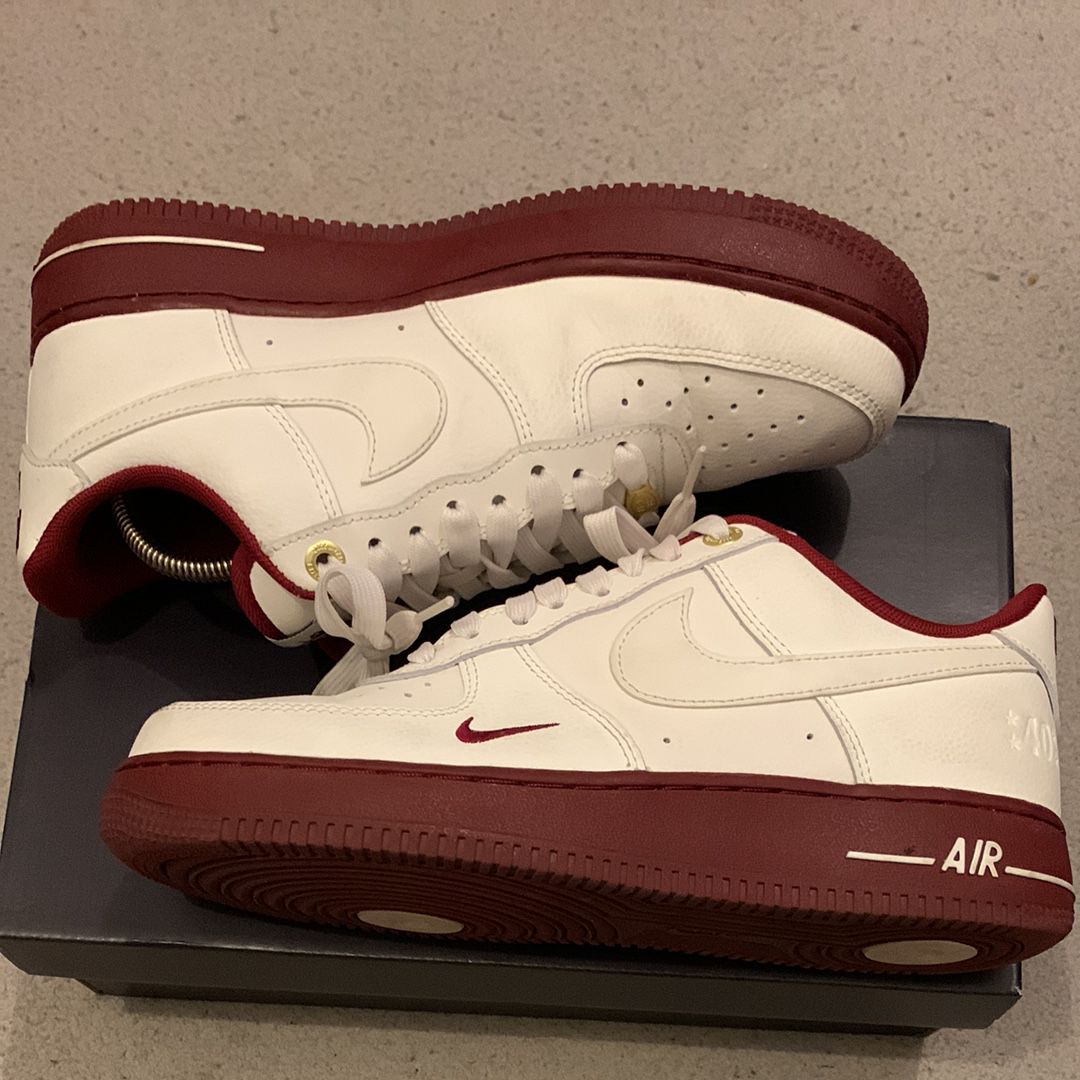 Nike Women's Air Force 1 Low 40th Anniversary "Sail/Team Red"