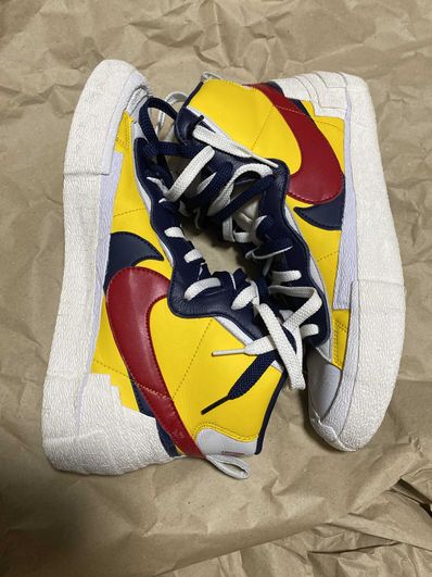 sacai × Nike Blazer Mid "Varsity Maize/Varsity Red"