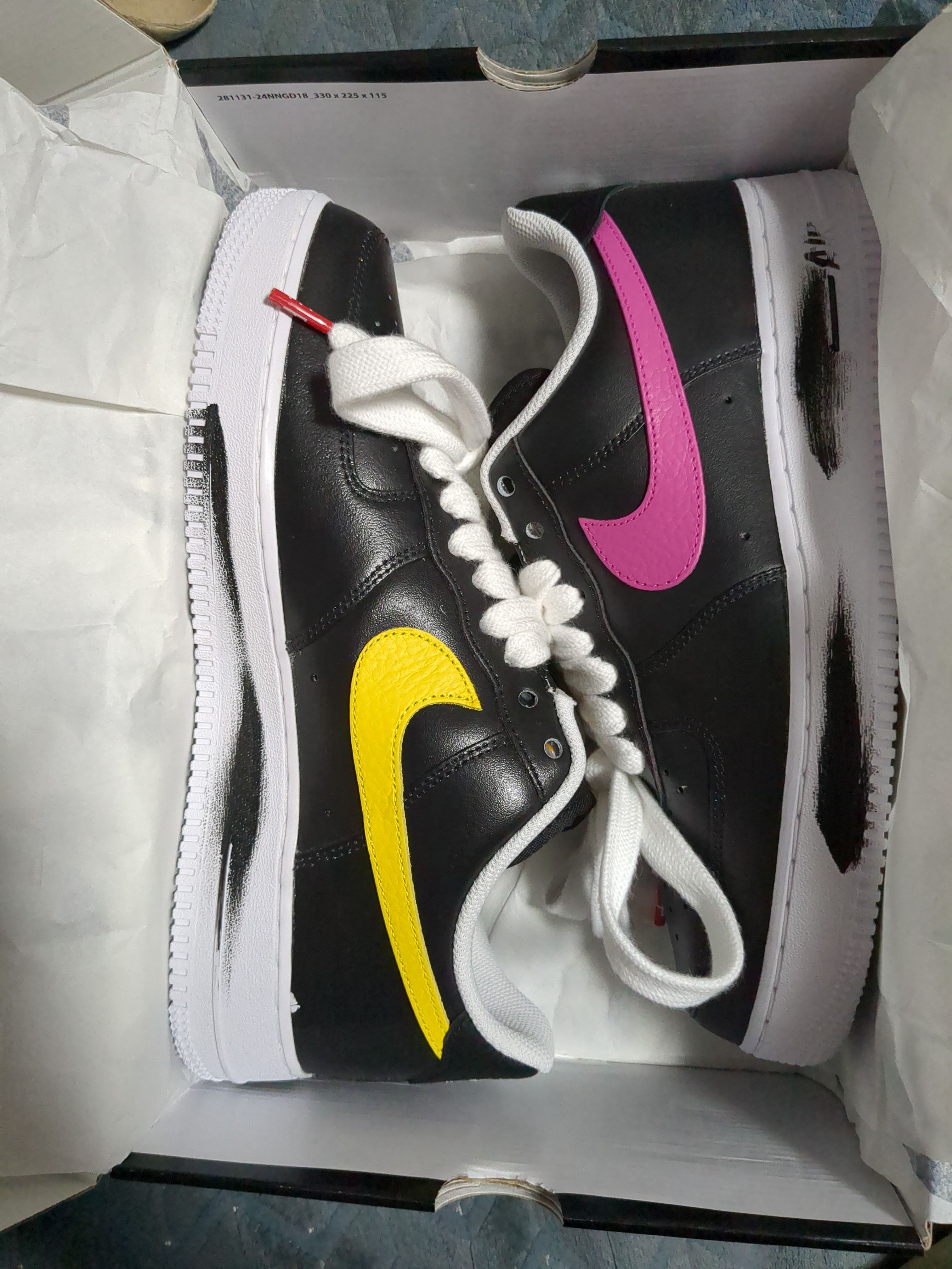 PEACEMINUSONE × Nike Air Force 1 Low '07 Para-Noise 3.0 "Black and Multi-Color" / G-DRAGON