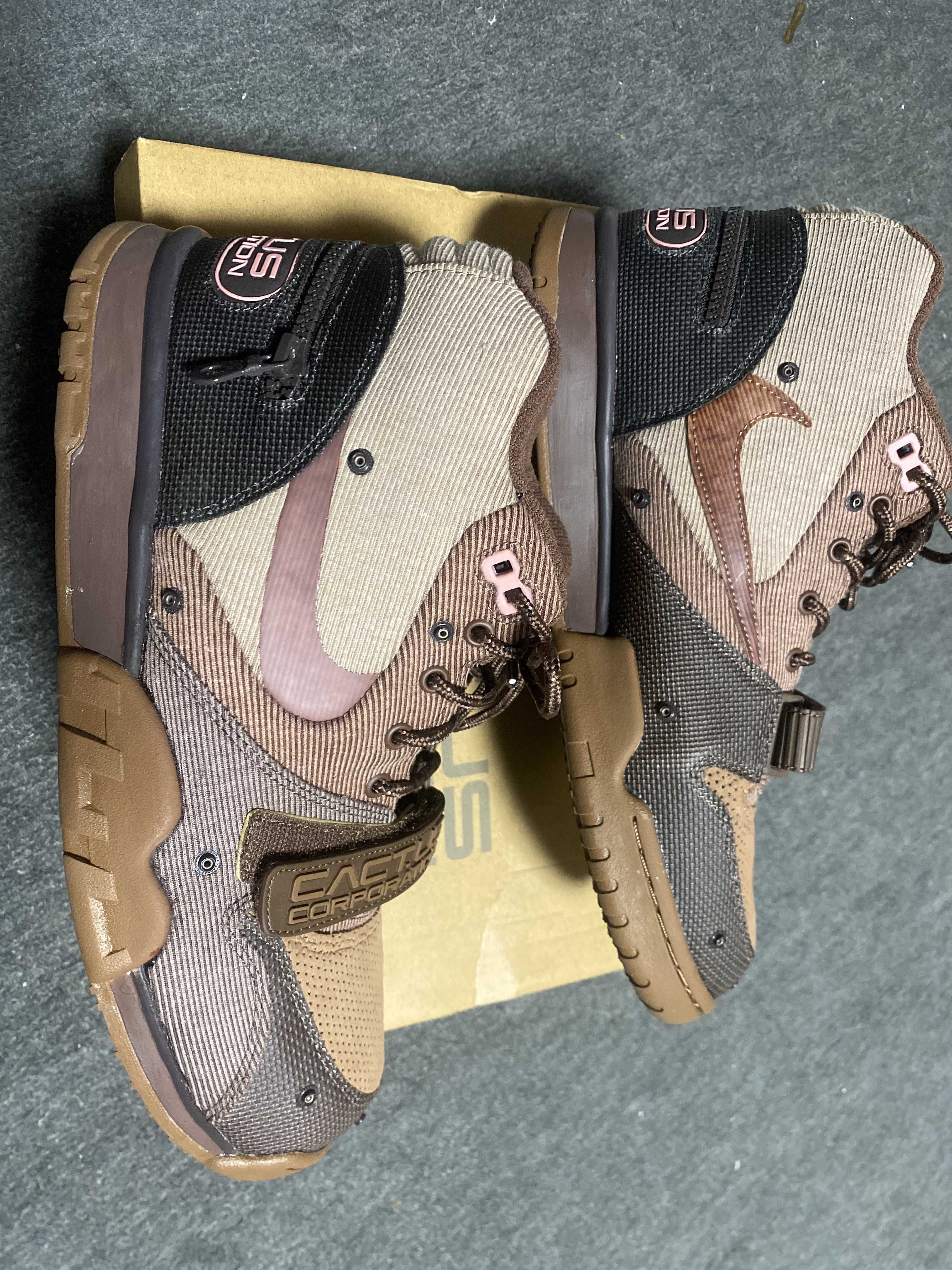 Travis Scott x Nike Air Trainer 1 SP "Archaeo Brown and Rust Pink"