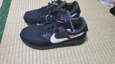 Off-White × Nike Air Max 90 "Black/Black-Cone-White"