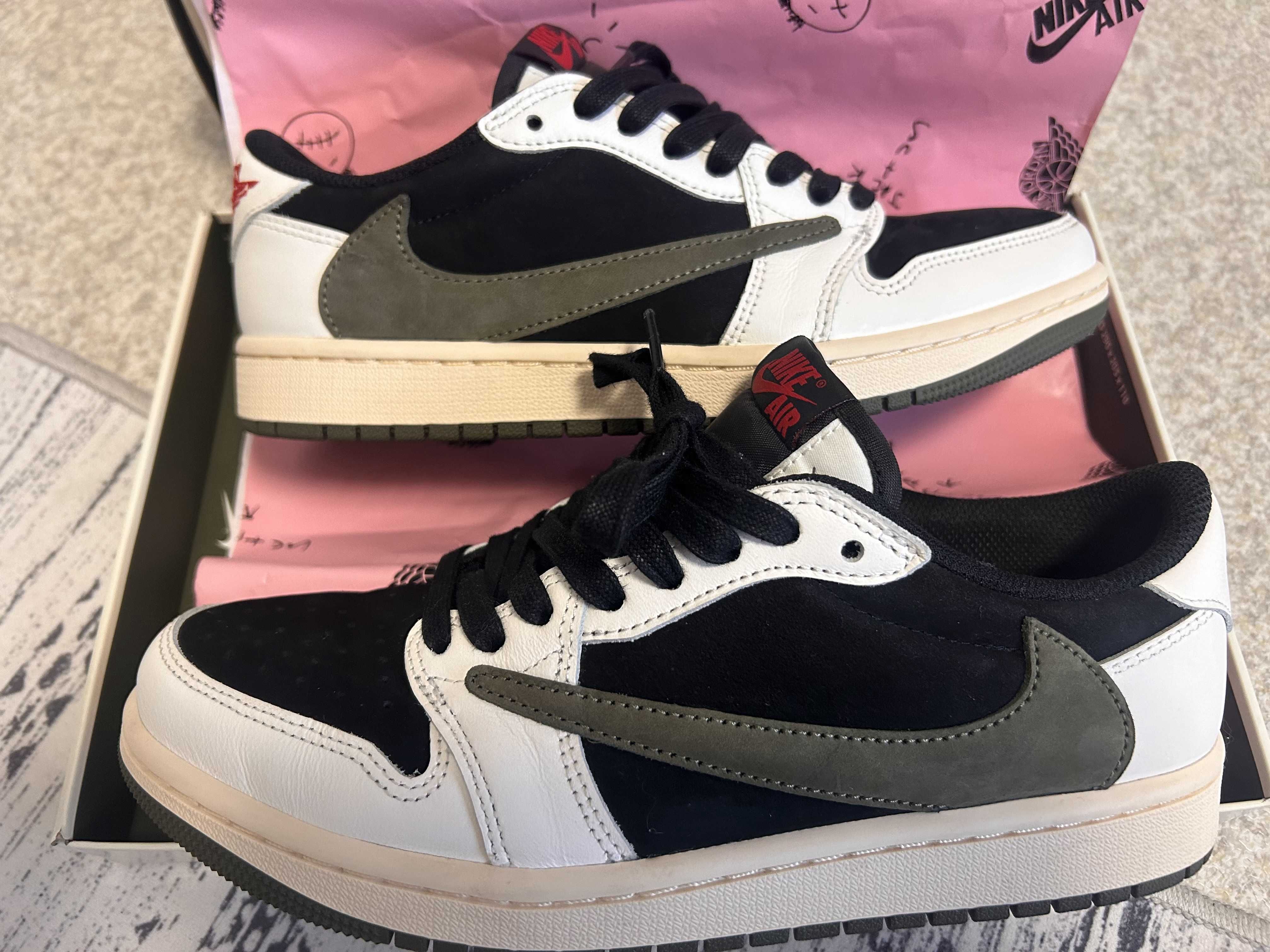 Travis Scott × Nike Women's Air Jordan 1 Low OG "Medium Olive"