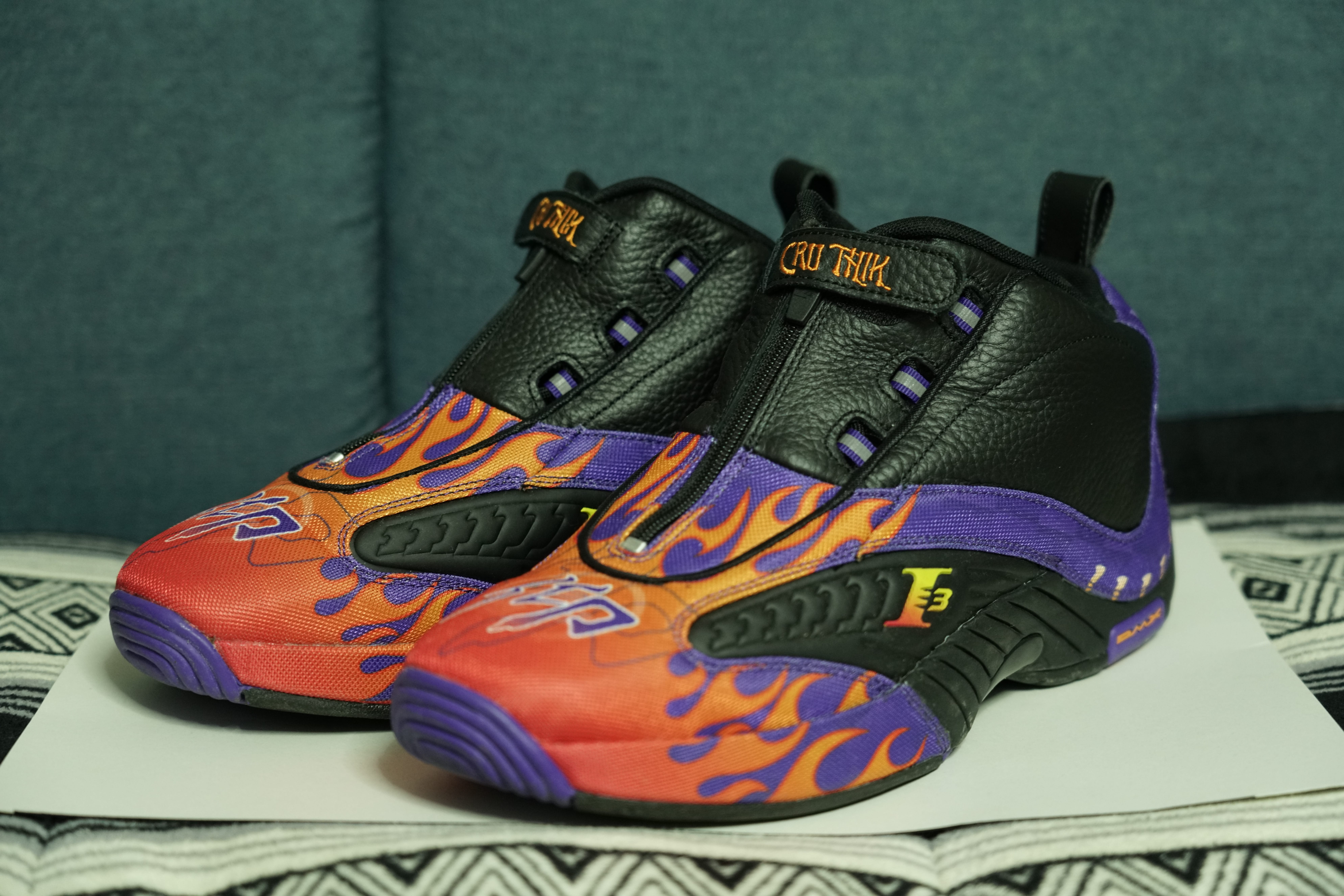 Reebok Classic Answer 4 Motorsport "Black/Team Purple/Vector Red"