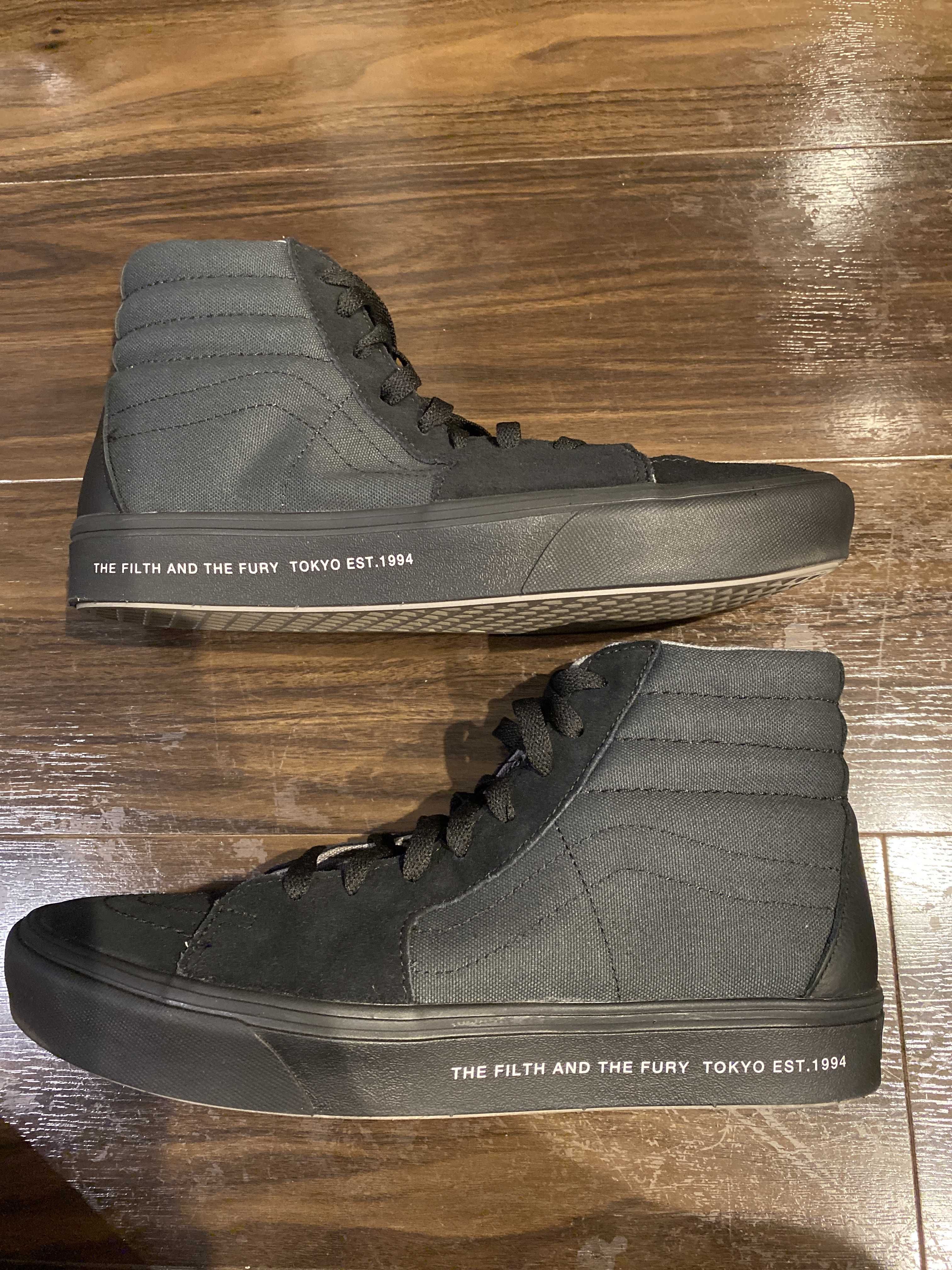 NEIGHBORHOOD × VANS NHVN . COMFYCUSH SK8-HI CL-SHOES "BLACK/GREEN"