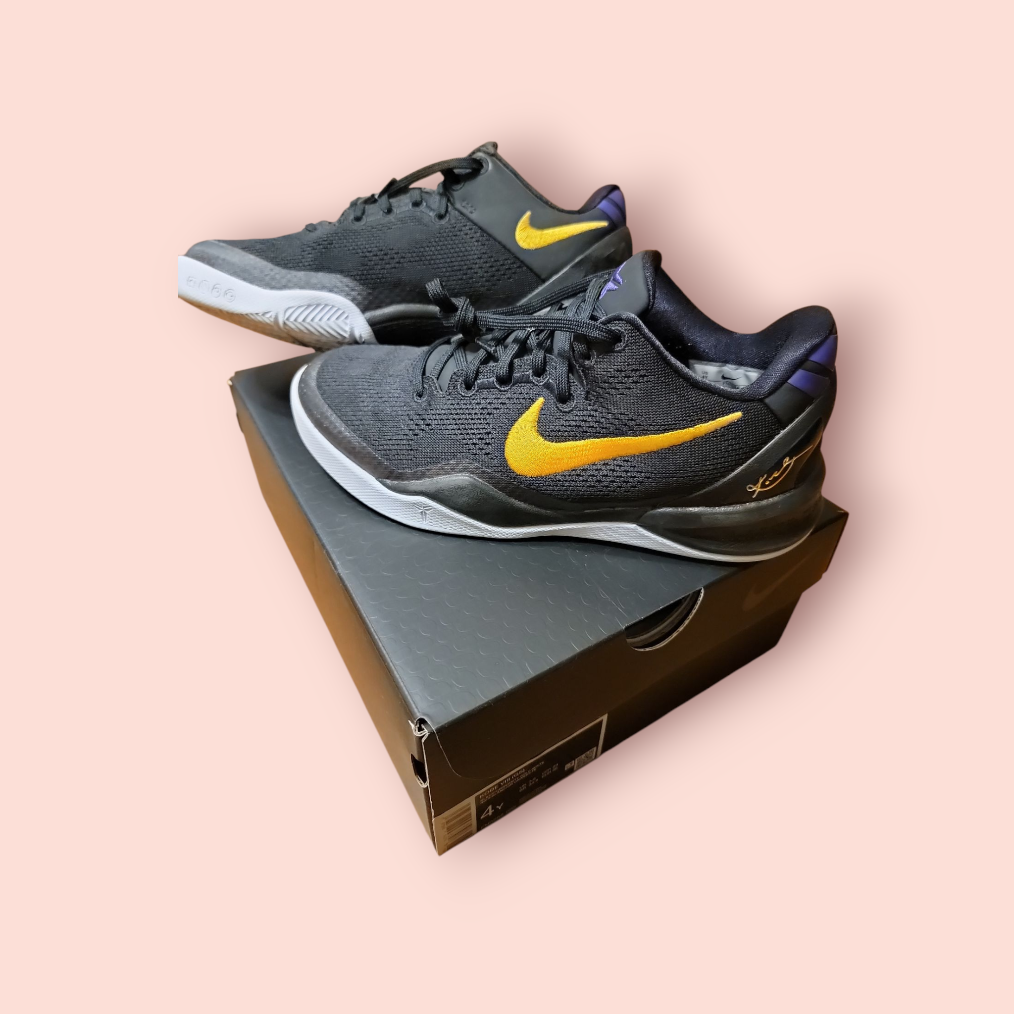 Nike Kobe 8 Protro "Black and University Gold"