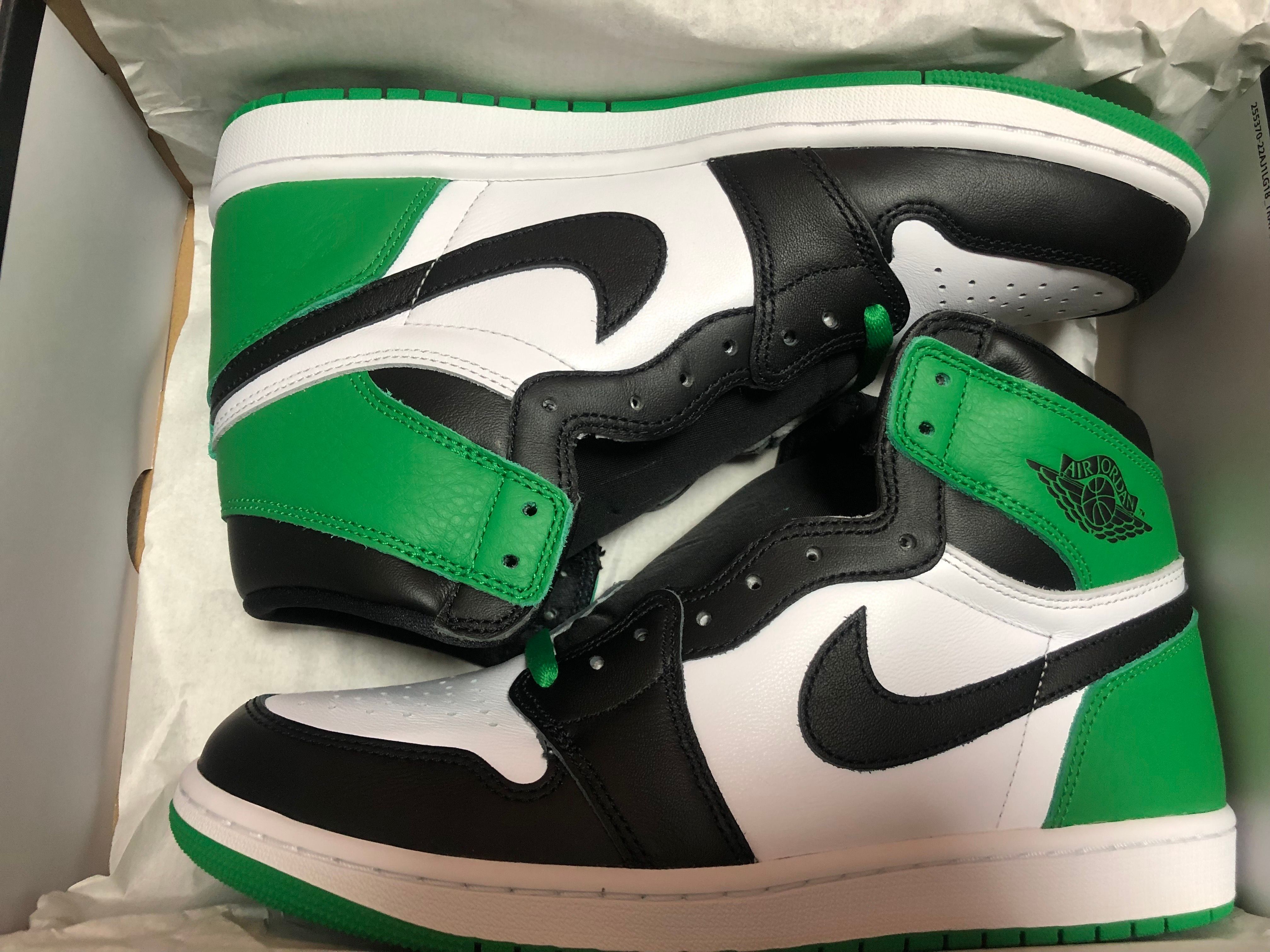 Nike Air Jordan 1 Retro High OG "Celtics/Black and Lucky Green" (2023)