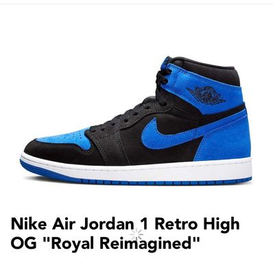 Air jordan 1 top retro high og roy