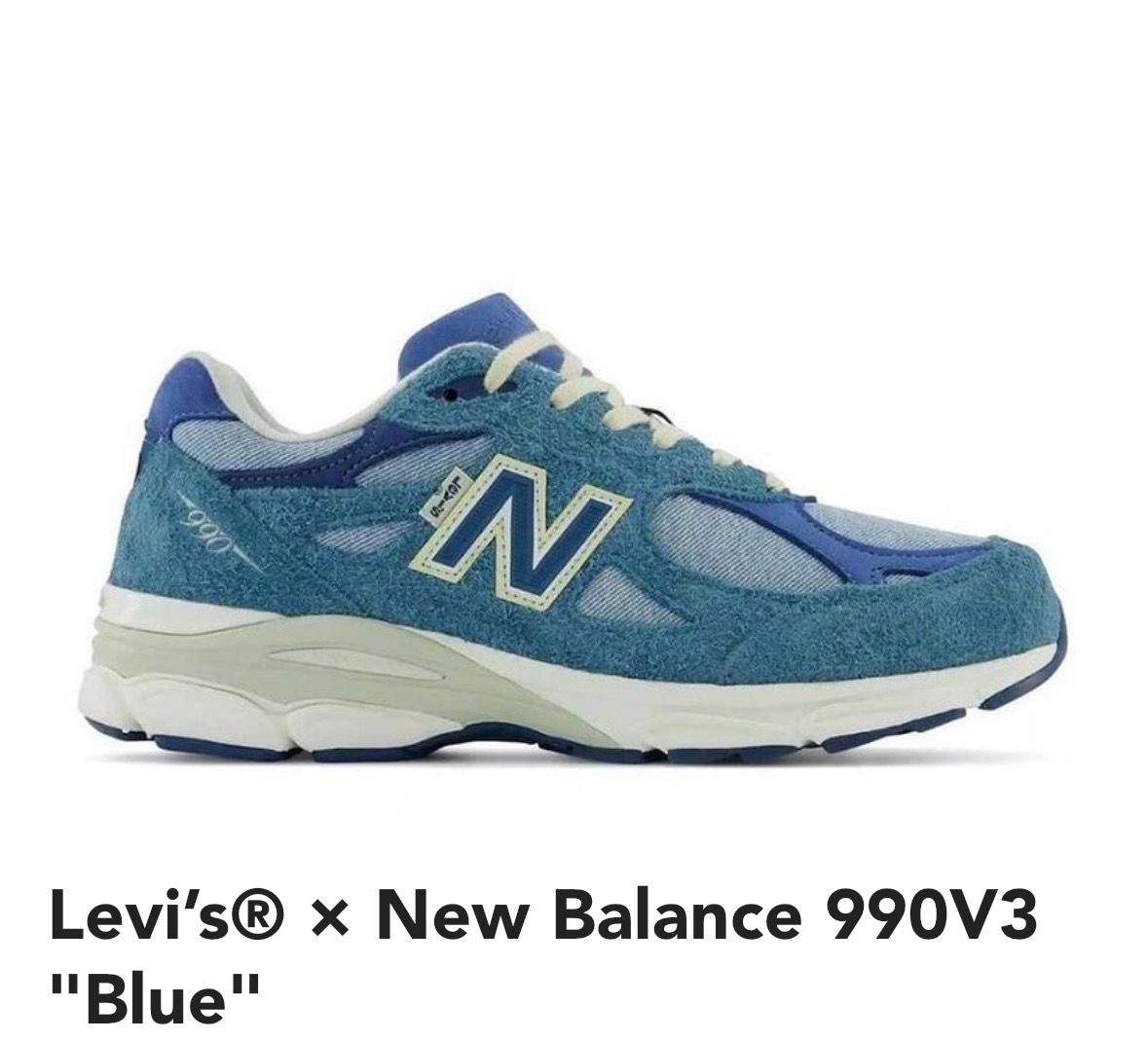 Levi’s × New Balance 990V3 "Blue"