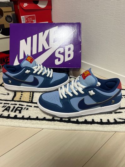 Why So Sad? × Nike SB Dunk Low "Coastal Blue/Speed Yellow-University Red"