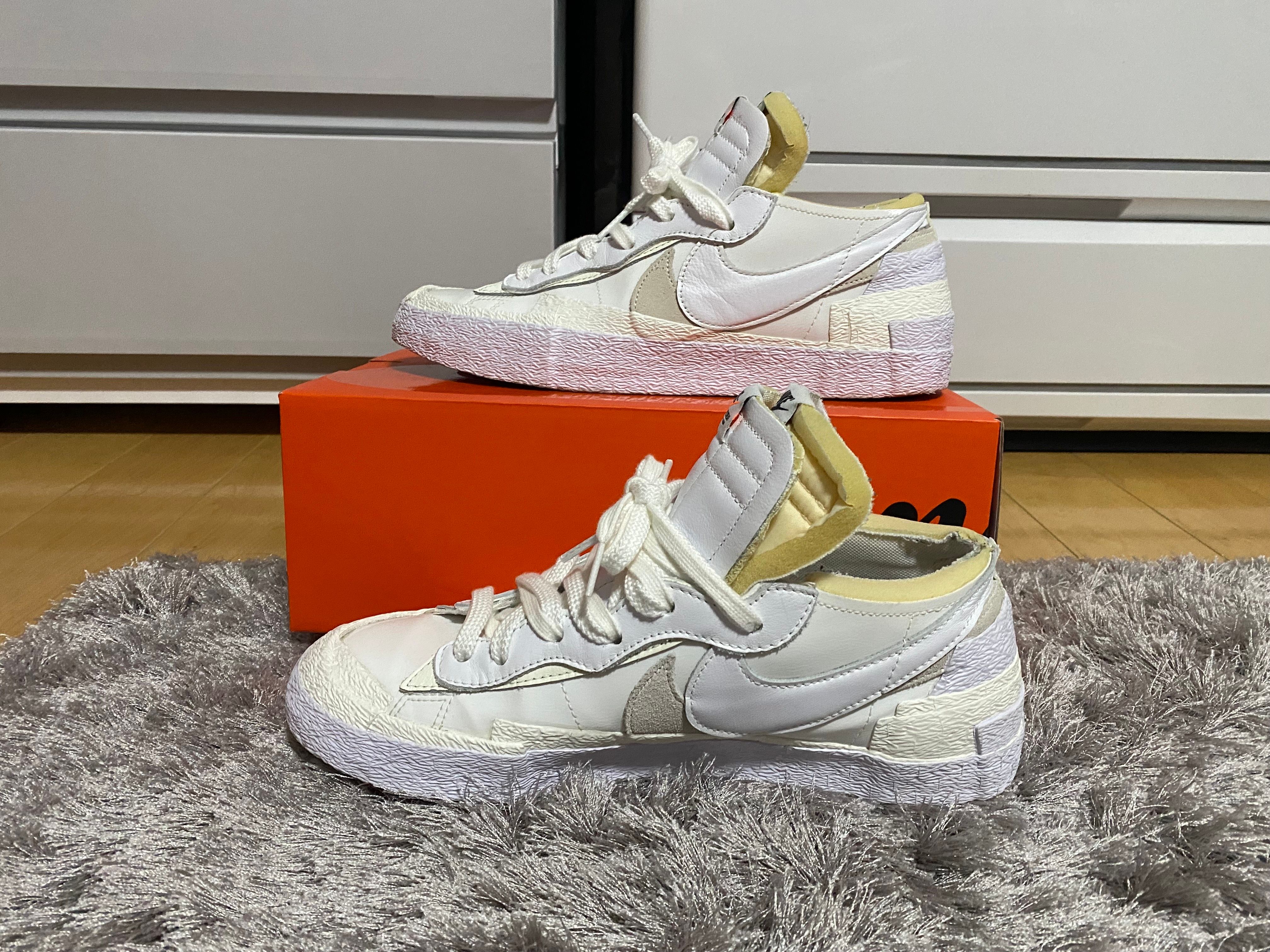 sacai × Nike Blazer Low "White Patent Leather"