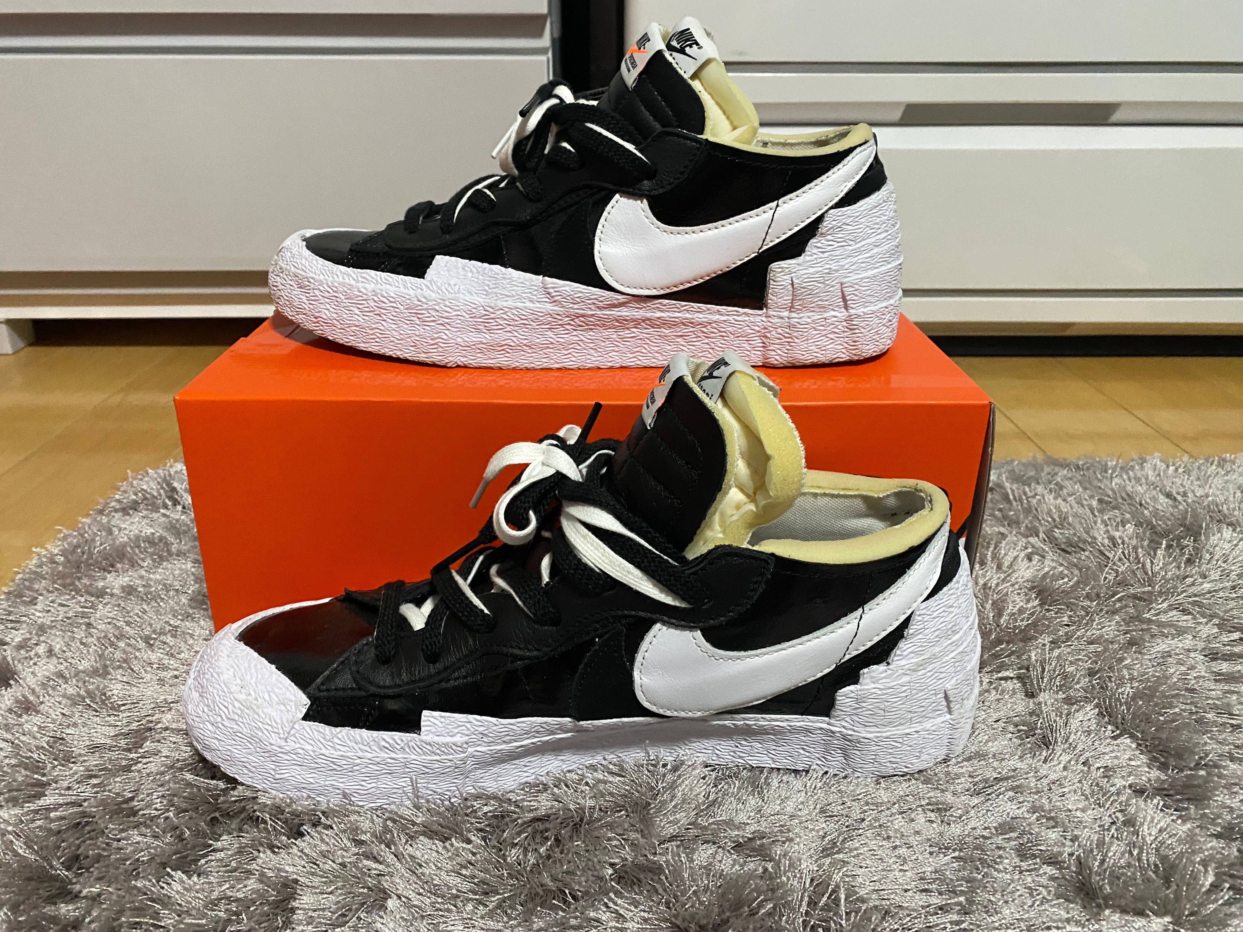 sacai × Nike Blazer Low "Black Patent Leather"