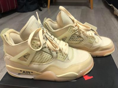 Off-White × Nike Women's Air Jordan 4 SP "Sail"