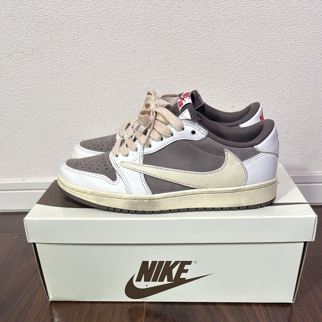 Travis Scott × Nike Air Jordan 1 Low OG SP "Reverse Mocha/Sail and Ridgerock"