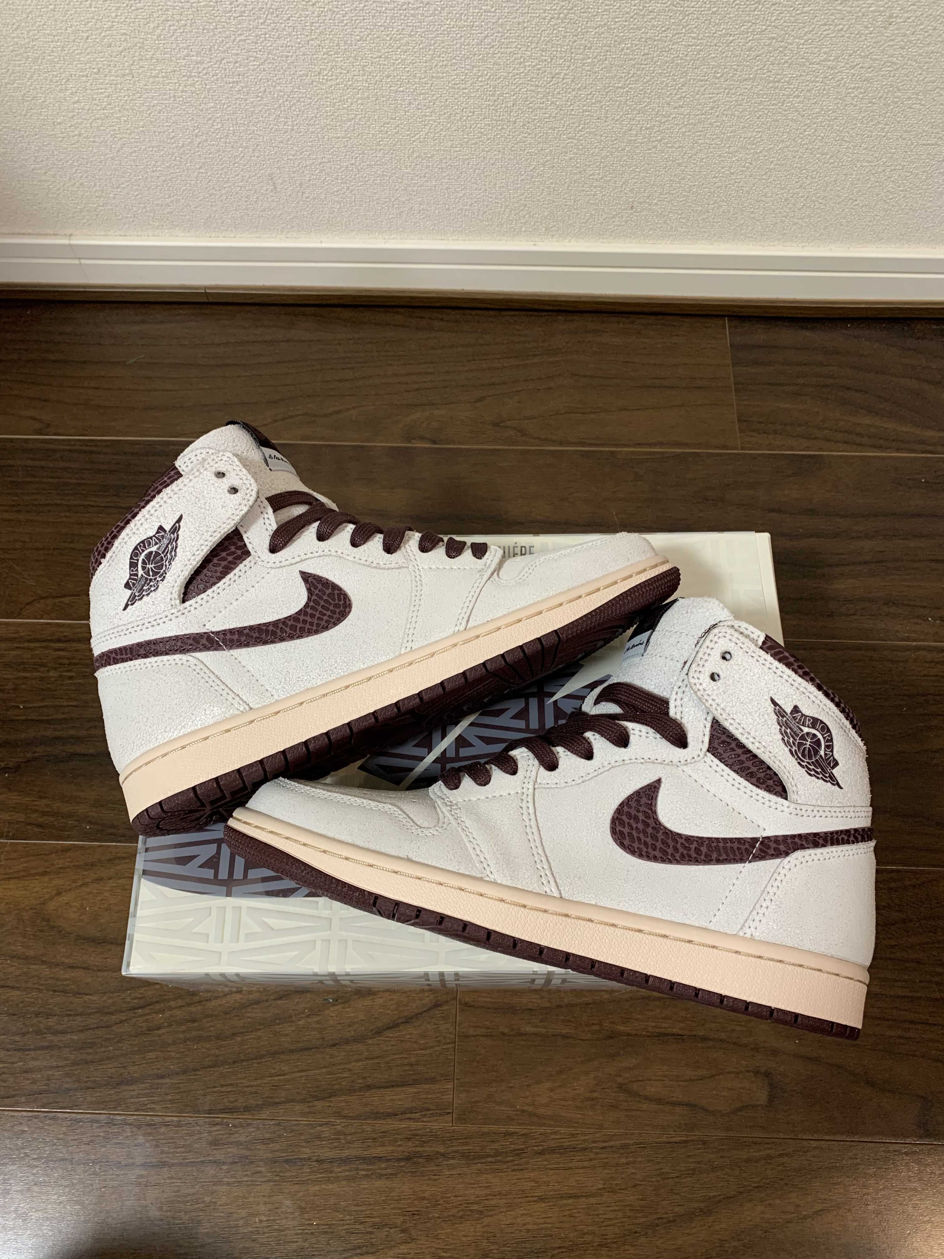 A Ma Maniere × Nike Air Jordan 1 Retro High OG "Sail and Burgundy"