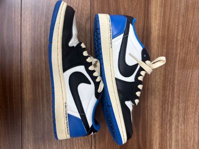 Travis Scott × fragment design × Nike Air Jordan 1 Low OG SP "Military Blue"