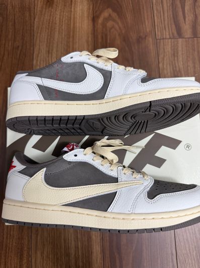 Travis Scott × Nike Air Jordan 1 Low OG SP "Reverse Mocha/Sail and Ridgerock"