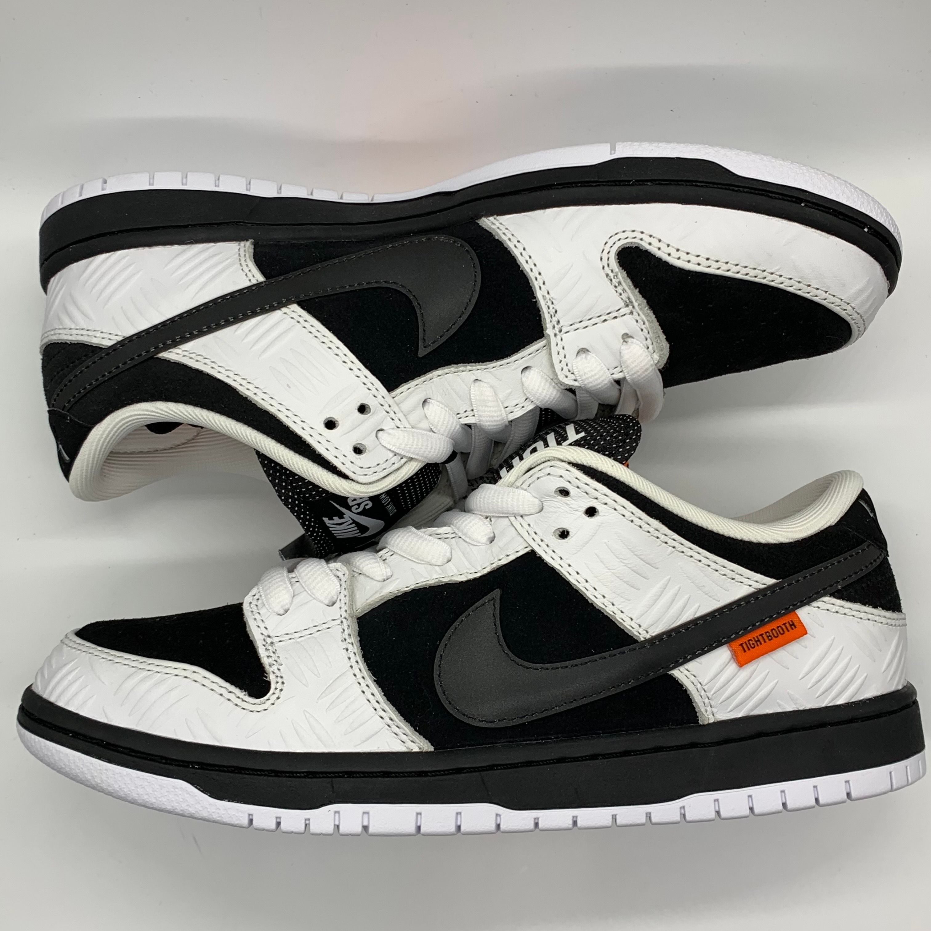 TIGHTBOOTH × Nike SB Dunk Low Pro QS "Black and White"