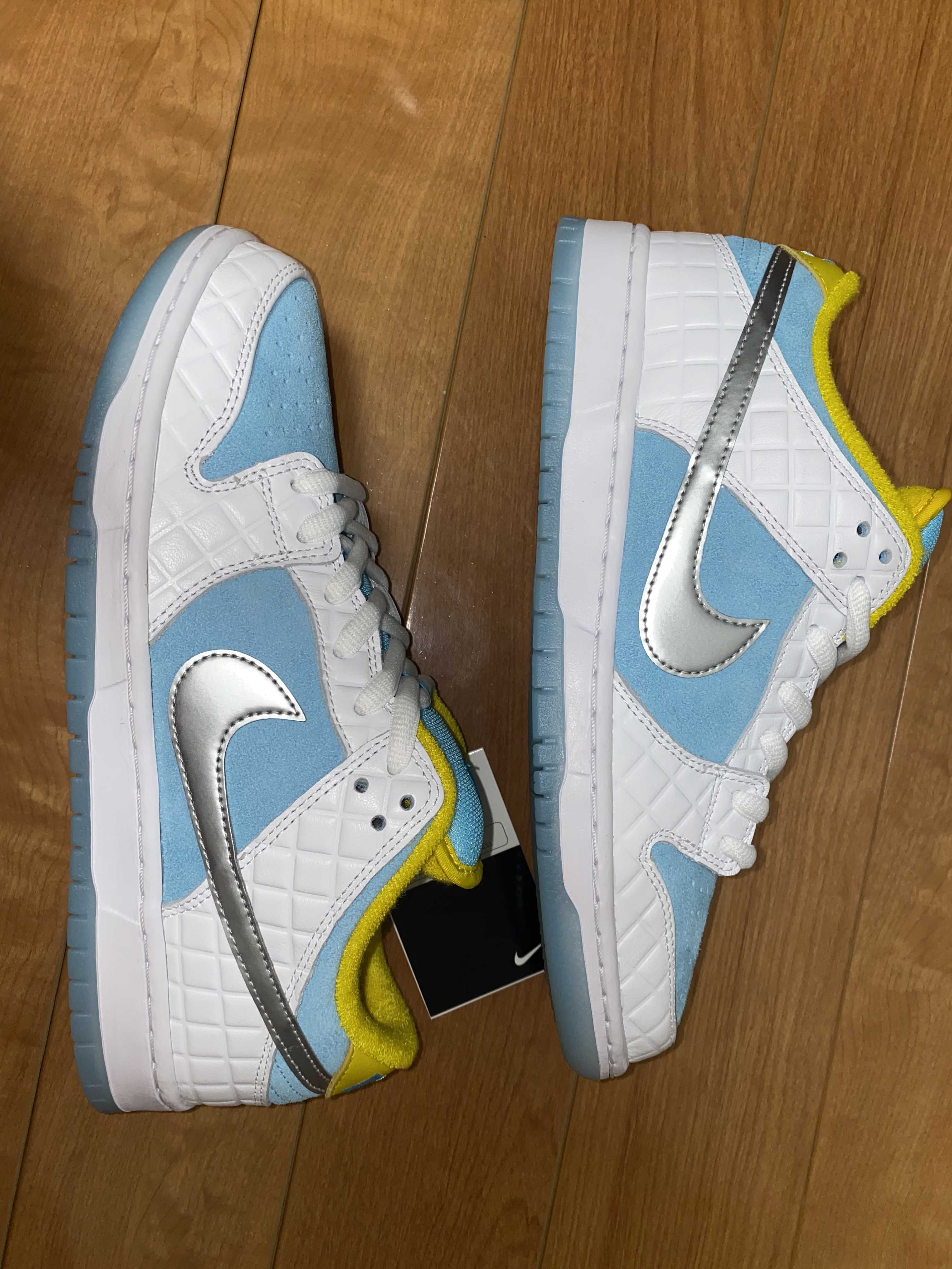 FTC × Nike SB Dunk Low "White/Blue"