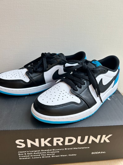 Nike Air Jordan 1 Low OG "Black and Dark Powder Blue/UNC"