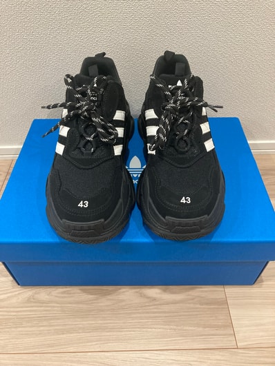 adidas × BALENCIAGA Triple S Sneaker "Black"