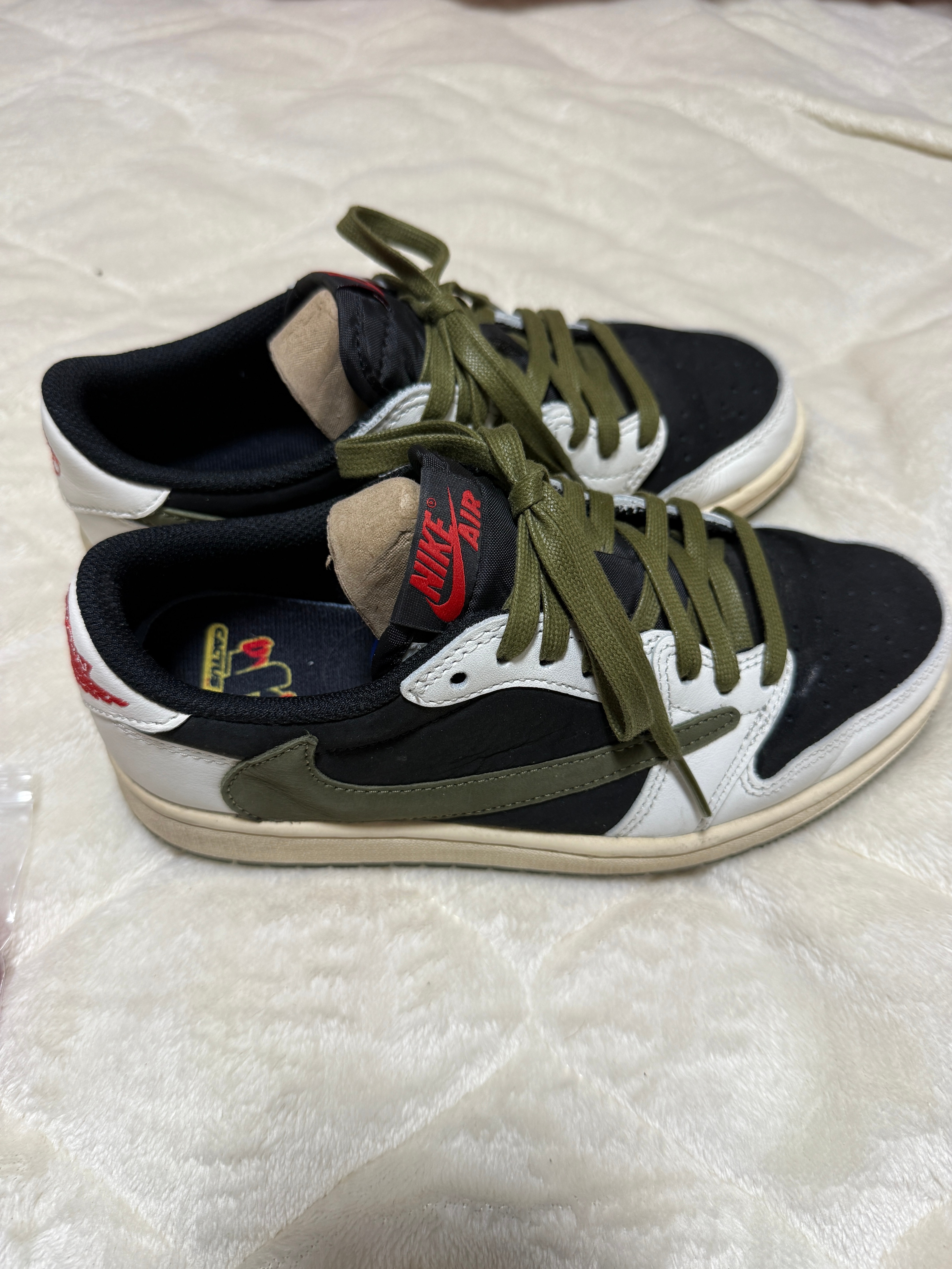 Travis Scott × Nike Women's Air Jordan 1 Low OG "Medium Olive"