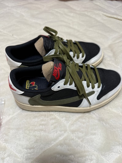 Travis Scott × Nike Women's Air Jordan 1 Low OG "Medium Olive"